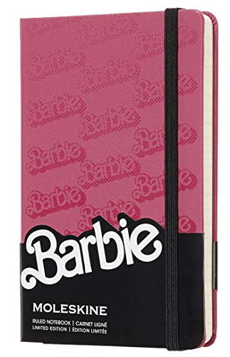 Moleskine LEBRMM710 - Libreta de edición limitada Barbie, de bolsillo a rayas logotipo