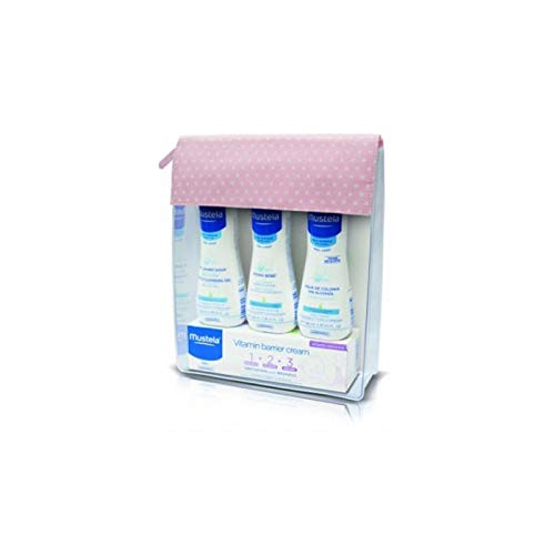 MUSTELA Básicos Rosa Neceser con 4 Productos, Negro, 150 gr