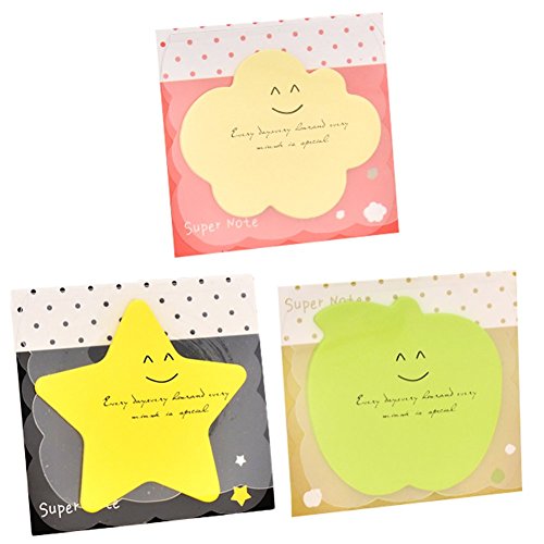 nikgic 3 pieza Pegatinas Notas Memo Marcador Notas Sticky Notes – Papel para cartas