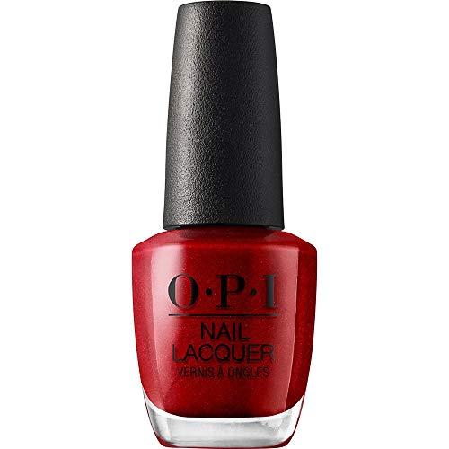 OPI Nail Lacquer - Esmalte Uñas Duración de Hasta 7 Días, Efecto Manicura Profesional, 'An Affair in Red Square' Rojo - 15 ml