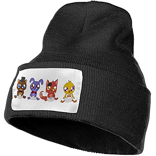 Peeeenny Beeen Sombreros de Invierno Unisex Five Nights at Freddy'S Baby Skull Caps Gorro de Punto Gorro Gorro para Hombres/Mujeres