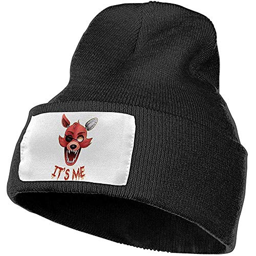 Peeeenny Beeen Sombreros de Invierno Unisex Five Nights at Freddy'S Foxy Skull Caps Gorro de Punto Gorro Gorro para Hombres/Mujeres