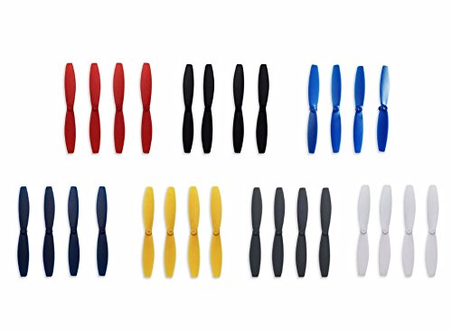 PENIVO Mini drones hélices 7-colores conjuntos set , accesorios de RC palas hélices para Parrot Minidrones Rolling Spider, Airborne Cargo & Night Drone, Hydrofoil Drone, Mambo & Swing Drone