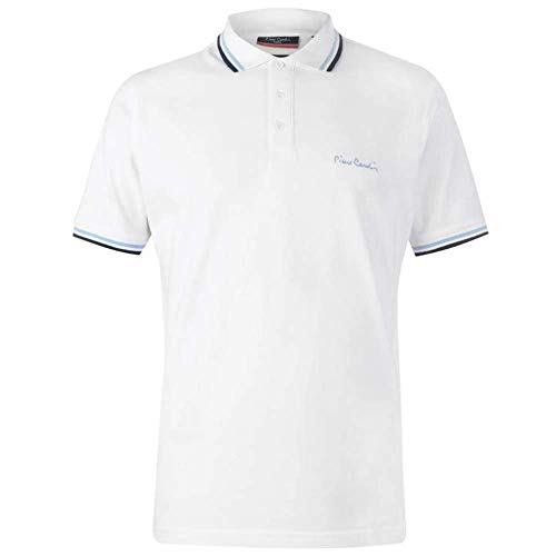 Pierre Cardin - Polo de manga corta para hombre. Blanco blanco 54