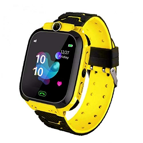 PiniceCore 1pc del Reloj De Los Niños Bebé Impermeable Sos Posicionamiento 2g Tarjeta Sim De Anti-perdido Smartwatch Niños Reloj De Llamadas Reloj Amarillo