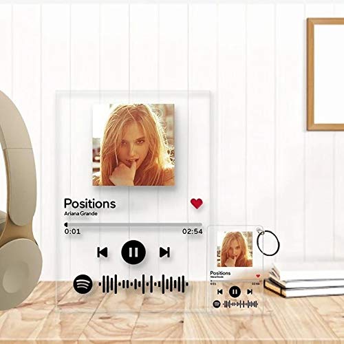 Placa Código Spotify de Canción Tablero Álbum de Música （con fondo）Regalo para Valentina Cumpleaños Aniversario