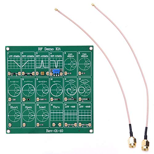 Placa de Prueba de Frecuencia Kit de demostración de Rf Módulo de Prueba de Rf Nanovna Analizador de Red de Vectores Prueba de Placa de Prueba Módulo de Filtro/Atenuador de Placa de Protoboard