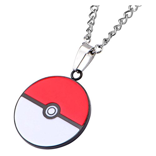 Pokèmon con Licencia Oficial Poke Bola Colgante, Collar de Esmalte