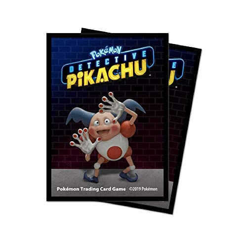 Pokémon E-15202 Ultra Pro-Detective Pikachu-Mr Mime Fundas Protectoras para Cubierta (65 Unidades)