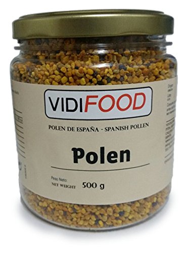 Polen de Abeja Natural en Grano - 500g - Producto de España - Ayuda para cuidar su salud y perder peso - Altamente Nutritivo - Incrementa la energía, combate la fatiga y aumenta las defensas