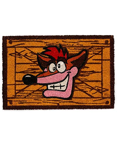 Pyramid International GP85264 Felpudo Entrada Casa Crash Bandicoot, Multicolor, 40 x 60 cm