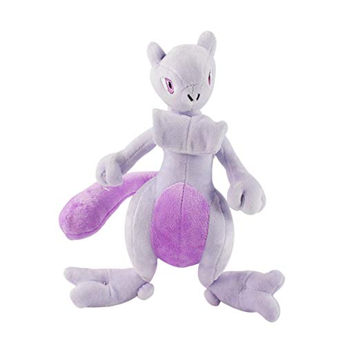 Qylfsxb Peluche Dibujos Animados Mewtwo Juguetes De Peluche Anime Suave Animal Relleno Mega Mew Muñecas Juguetes para Niños Bebé Regalo De Cumpleaños 26cm