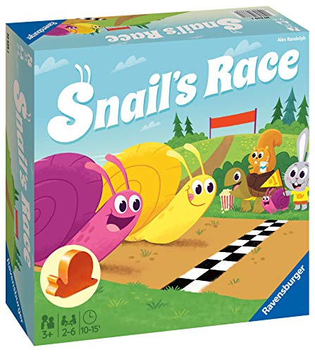 Ravensburger Snails Race, Juegos para niños, 2-5 Jugadores, Edad recomendada 3+ (20629)