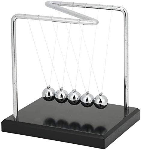 RENFEIYUAN Cuna, Z Tipo 5 Péndulo Bolas de péndulo Bolas de Equilibrio Ciencia Ciencia Física Alivio de Alivio Juguete para el hogar Oficina Escritorio Adorno Decorativo Regalo Bolas de Newton