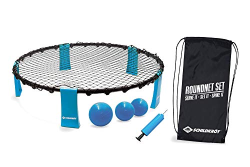 Schildkröt-Funsports Schildkröt Set de Roundnet, Juego Completo para el Comienzo Inmediato, Incluye 3 Bolas, Bomba y Bolsa de Transporte, Máxima Diversión para Jóvenes y Mayores, 970981