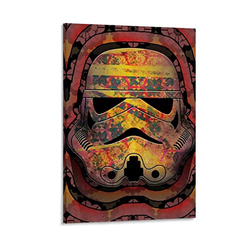 SSKJTC Lienzo decorativo para pared, diseño de cabeza de Star Wars, diseño de cabeza de Stormtrooper