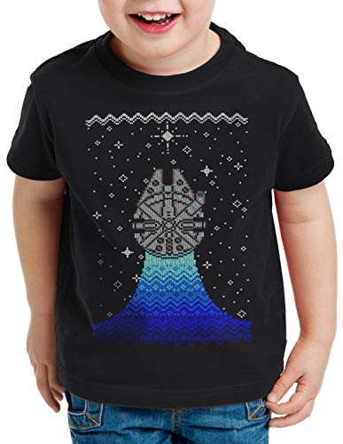 style3 Hacer Punto Wars Suéter de Navidad Camiseta para Niños T-Shirt Episodio IX T-Shirt Ugly Sweater x-mas, Talla:140