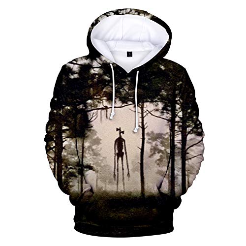 Sudadera con capucha de cabeza de sirena para niños adultos Horor Siren Head Halloween Pullover Mummy Terror Sudadera Unisex Película Sudadera Ocio Traje de Hombre Mujer