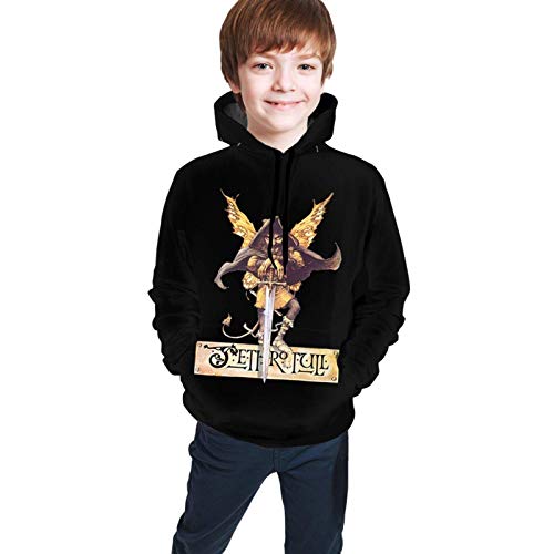 Suéter de Manga Larga Sudaderas con Capucha/Sudadera con Capucha Jethro Tull Band Suéter para niñas Camisas clásicas para Adolescentes