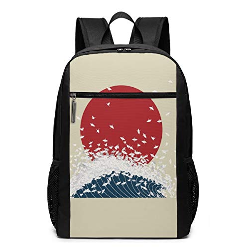 Sunrise by The Sea Geese - Mochila para niños y niñas, 17 Pulgadas, Personalizada, para niños, para la Escuela Secundaria, Viajes, Deportes, para Hombres y Mujeres