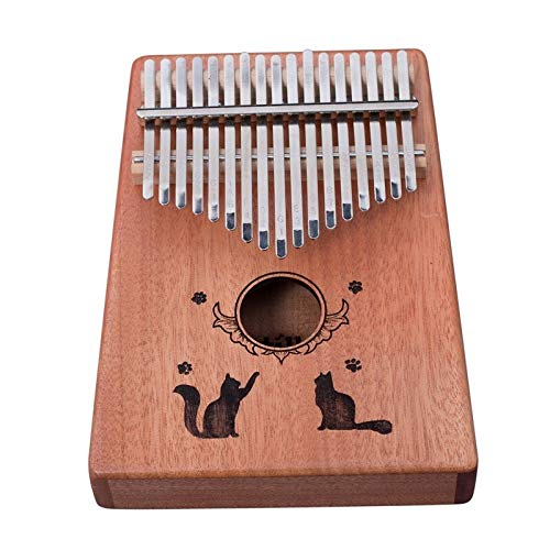 SuoSuo SFFSM Nueva Pulgar Piano Kalimba 17 Teclas de Madera sólida del Teclado Portátil Musical Instruments Ajustable for Principiantes (Color : A)