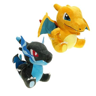 SYFO Juguetes 15 cm Mega Charizard XY Dibujos Animados Peluche Juguetes Charmander Toys Cumpleaños niños Niños Cosplay Muñecas (Color : 2 in 1, Height : 16 cm)