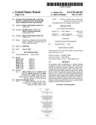 System and method for a switch having a normally-on transistor and a normally-off transistor: United States Patent 9793260 (English Edition)