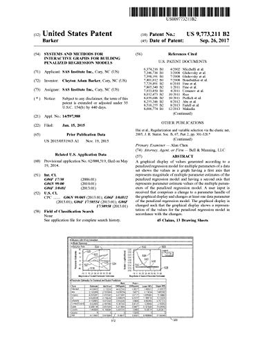 Systems and methods for interactive graphs for building penalized regression models: United States Patent 9773211 (English Edition)