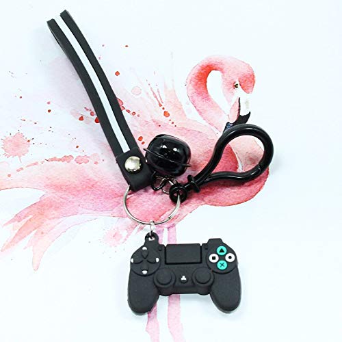 SZLGPJ Regalo del día de San Valentín para Novio Hombres Simple Videojuego Mango Llavero Pareja Aniversario Boda Regalos Partido Presenta Regalos Black-2