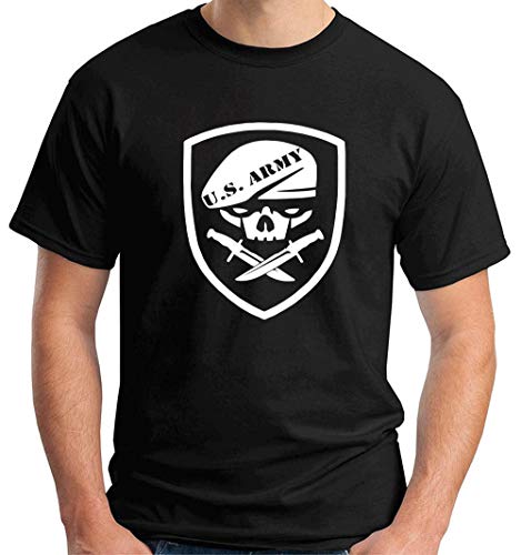 T-Shirt Hombre Negro FUN3997 us Army Rangers