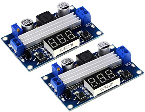 TECNOIOT 2pcs LTC1871 DC DC Step Up Booster Converter 3-35 VDC to 3.5-35 VDC LED Voltmeter