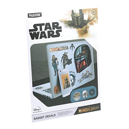 The Mandalorian Gadget - 4 Hojas de Pegatinas Impermeables y Reutilizables de Star Wars (PP7373MAN)