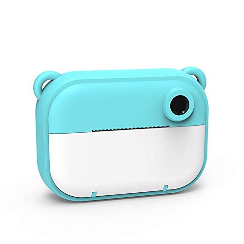 The Zoofamily Cámara Digital Infantil de 24MP - Mini Cámara de Fotos para Niños con Pantalla de 2.0 IPS y MicroSD de 16 GB - Videocámara de Juguete y Cámara de Selfies para Niños y Niñas - Osos Azul