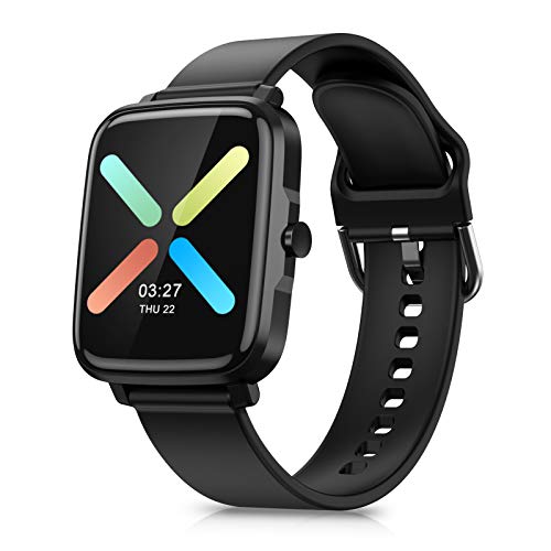 Timoom Reloj Inteligente, Smartwatch Reloj Deportivo Impermeable con Cronómetro, 11 Modos de Deportes, Podómetro, Pulsómetro, Calorías, Monitor de Sueño, F2 Smartband Hombre Mujer