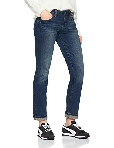 Tom Tailor ALEXA SLIM, Vaqueros slim Mujer, Azul (Dark Stone Wash Deni 10282), W29/L32 (Talla del fabricante: 29)