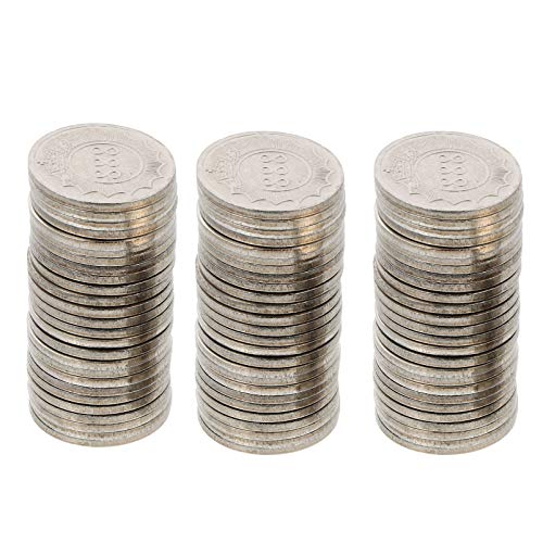 Tomaibaby 100 Piezas de Plata Moneda Conmemorativa de Hierro Monedas de Metal Accesorios de Colección de Recuerdos