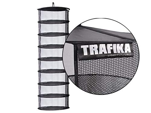 TRAFIKA Malla Secado 55 /Tela Microperforada/8 módulos/para Cultivos hidropónicos/Secado Curado de Plantas,Setas,Hongos,Cogollos/Cultivo Indoor/Cultivo Interior/Cultivo Exterior/Drying Rack