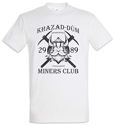 Urban Backwoods Khazad-Dum Miners Club Camiseta De Hombre T-Shirt Blanco Talla 4XL