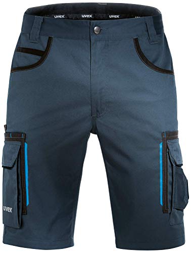 Uvex Tune-Up Pantalones Cortos de Trabajo - Diseño de Deporte - con Multi-Bolsillos, Azules