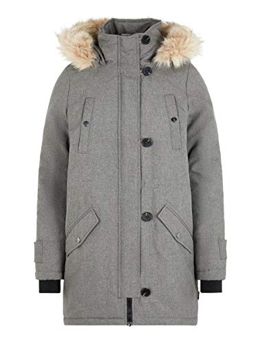 Vero Moda Vmexcursion Expedition Aw193/4parka Noos Abrigo, Gris (Medium Grey Melange Medium Grey Melange), 38 (Talla del fabricante: Small) para Mujer