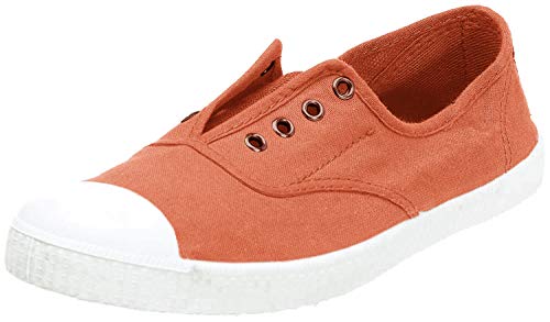 Victoria Ingles Elastico Tenido Punt - Zapatillas de moda para mujer, Naranja (mango), 35 EU