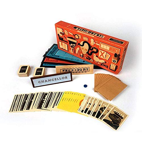 VJUKUBWINE Hitler Secreto Juego de Mesa Anti-Humano Tarjeta Secreto Hitler inglés edición Juego de Puzzle una Tarjeta de Identidad Oculta Juegos para la Familia y los Amigos del Partido