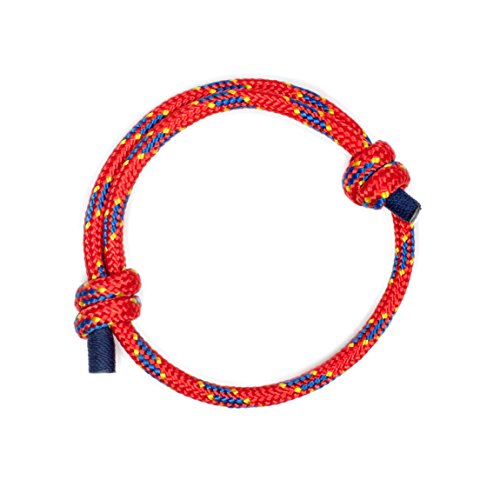 Wind Passion Pulsera Náutica Elegante Roja de Cuerda Hombre