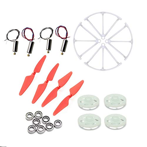 XUSUYUNCHUANG For HUBSAN X4 H502S H502E RC Quadcopter avión no tripulado de piezas de repuesto del propulsor motores de guardia de protección juego de engranajes kit parte Accesorios avión no tripulad