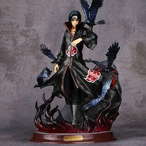 XzMoz Personajes de Anime Naruto Akatsuki Itachi Uchiha Raven Premium Imagen en Caja Modelo Juguete Estatua Muñeca Escultura Altura 29cm Modelo de Personaje de Anime