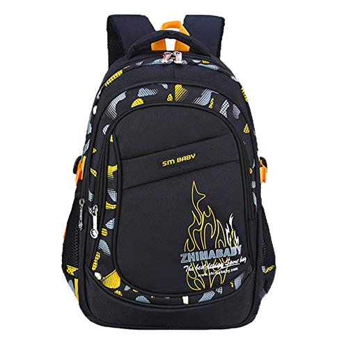 Yamyannie-CSB Mochila escolar para niños, mochila de escuela primaria para adolescentes niños Gilrs escuela primaria (color: amarillo, tamaño: 46 x 32 x 20 cm)