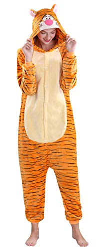 Yimidear Unisex Cálido Pijamas para Adultos Cosplay Animales de Vestuario Ropa de Dormir Halloween y Navidad