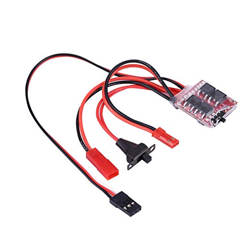 Yosoo Health Gear RC Car ESC, RC Model ESC, 20A Controlador de Velocidad electrónico PCB Cepillado con Freno para RC Car Boat Crawler Modelo de vehículo de Control Remoto Accesorio