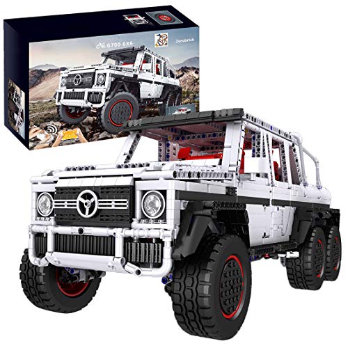 YOU339 3686Pcs 1:10 6x6 SUV Camión Modelo de ladrillo con doble motor compatible con Lego, técnica de construcción DIY montaje de piezas pequeñas de decoración colección