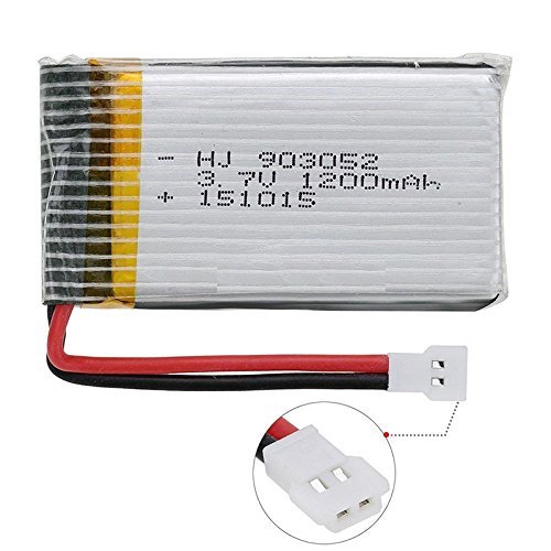 YUNIQUE ESPANA 1 Pieza 3.7V 1200mAh batería de repuestos syma RC X5SW X5SC quadcopter abejón